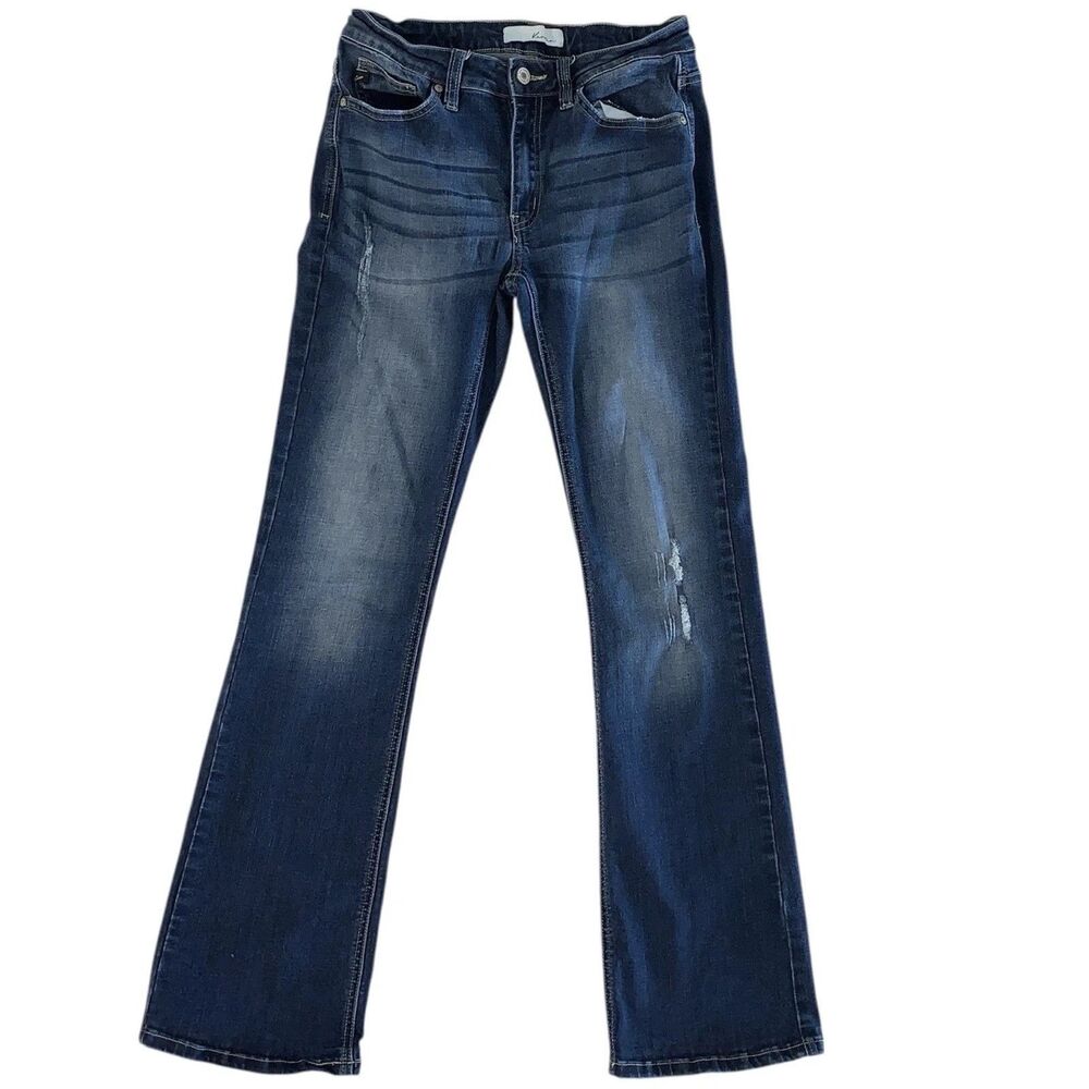 KanCan Jeans Women Size 28 Blue Distressed Style# ELY1041DC